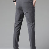 Pantalon droit à taille élastique pour homme