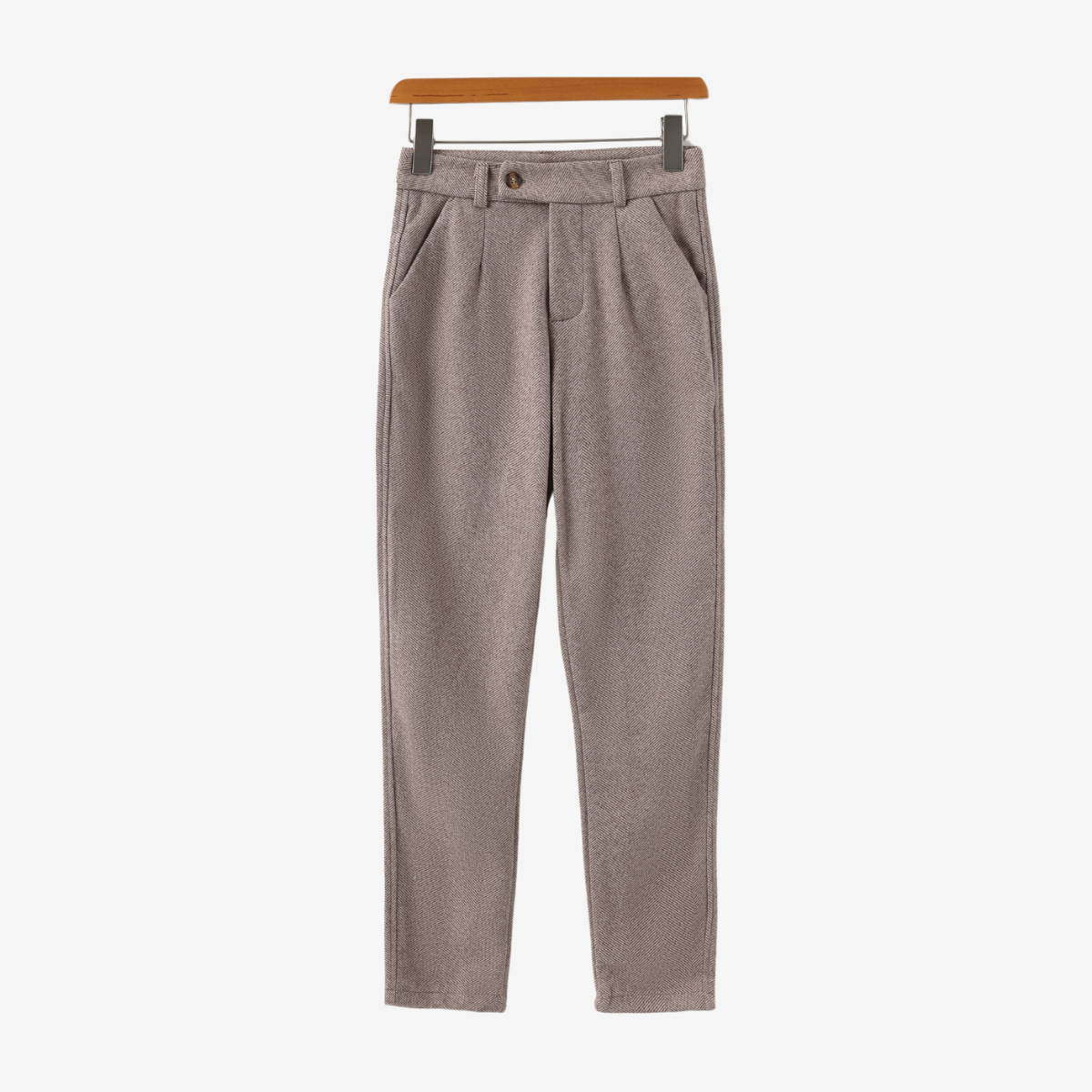 Pantalon homme à pinces chevrons