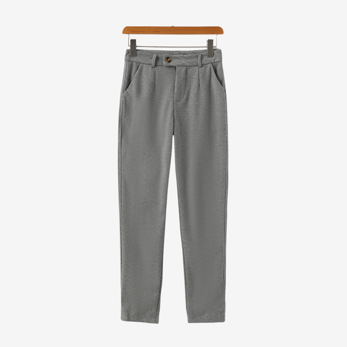 Pantalon homme à pinces chevrons