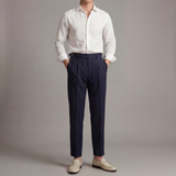 Pantalon homme à plis ajustables