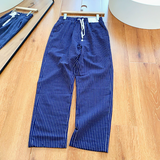 Pantalon homme rayé ample