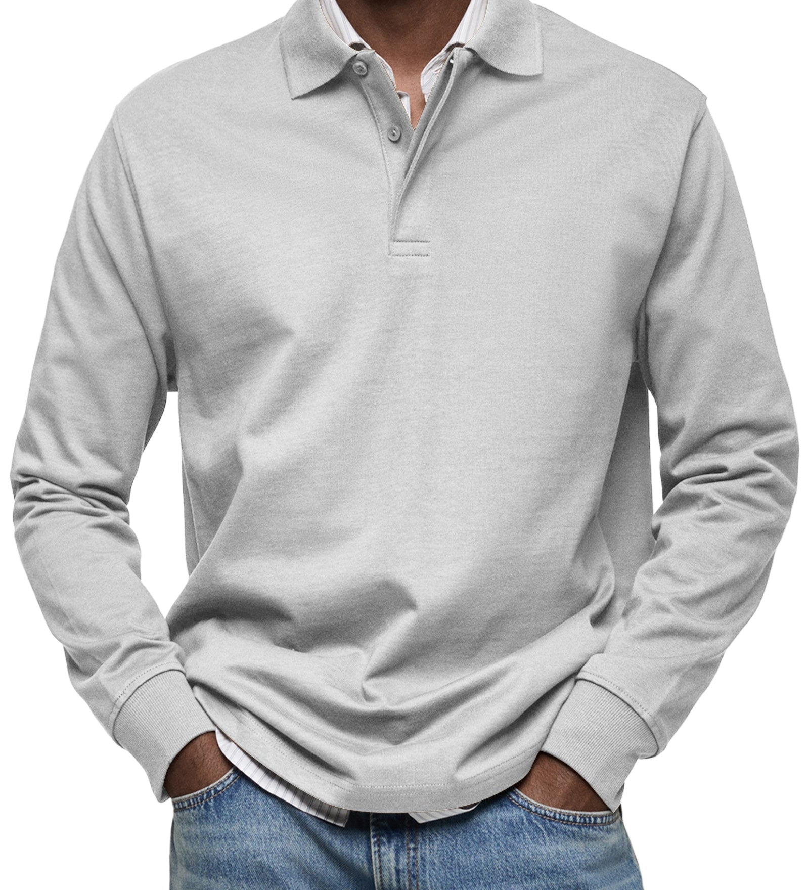 Polo homme à manches longues