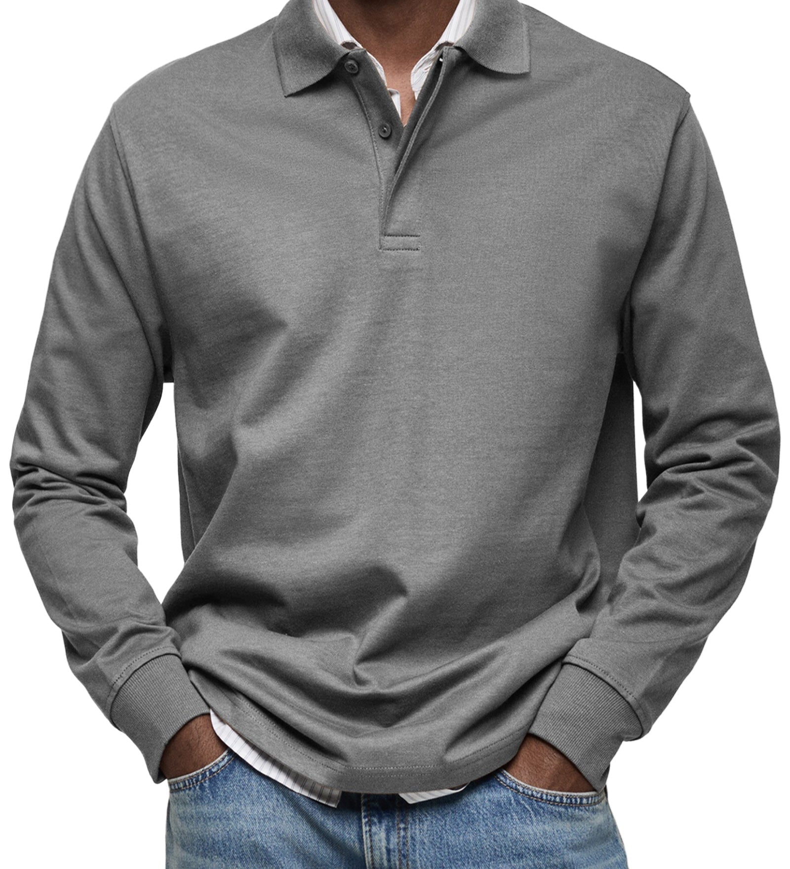 Polo homme à manches longues