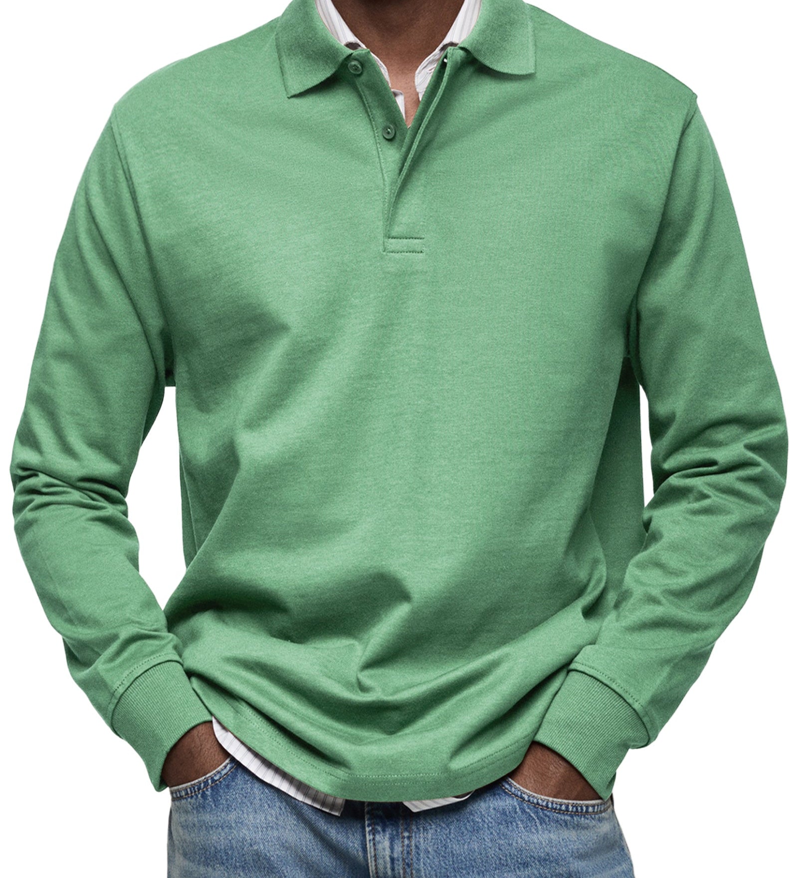 Polo homme à manches longues