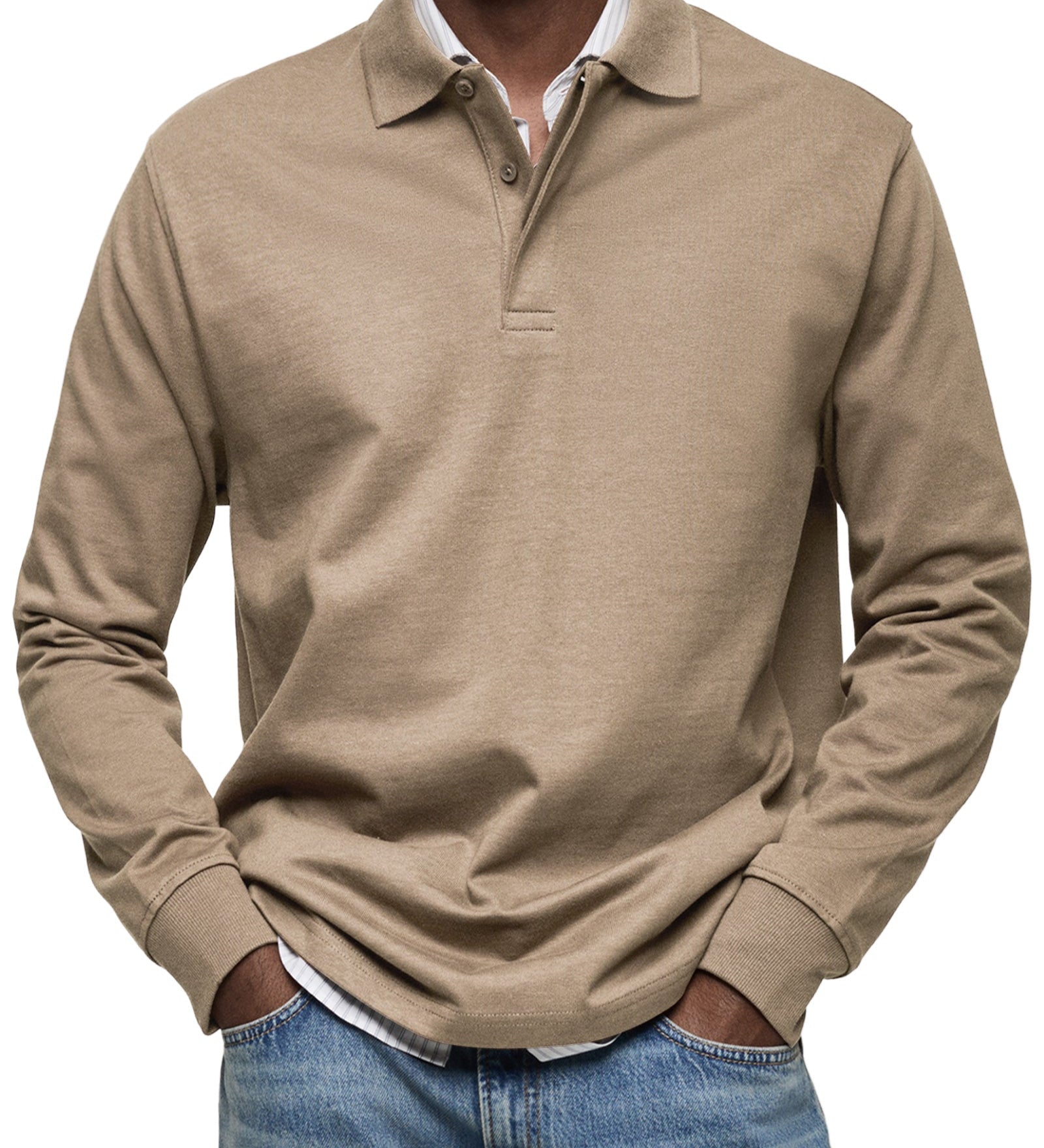 Polo homme à manches longues