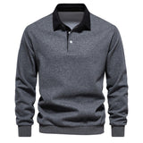 Polo homme à col contrasté