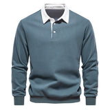 Polo homme à col contrasté