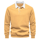 Polo homme à col contrasté