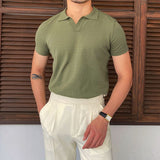Polo homme col ouvert