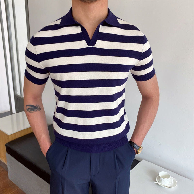 Polo homme col ouvert