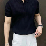 Polo homme côtelé