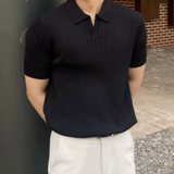 Polo homme côtelé