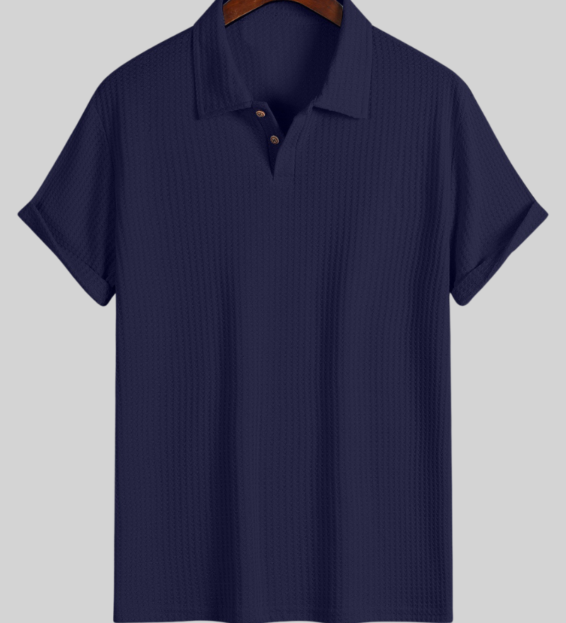 Polo homme en maille avec col polo