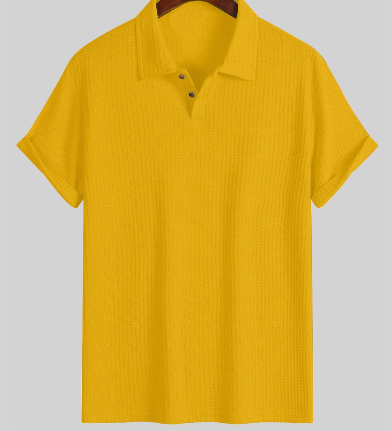 Polo homme en maille avec col polo