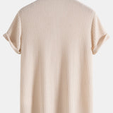 Polo homme maille gaufrée