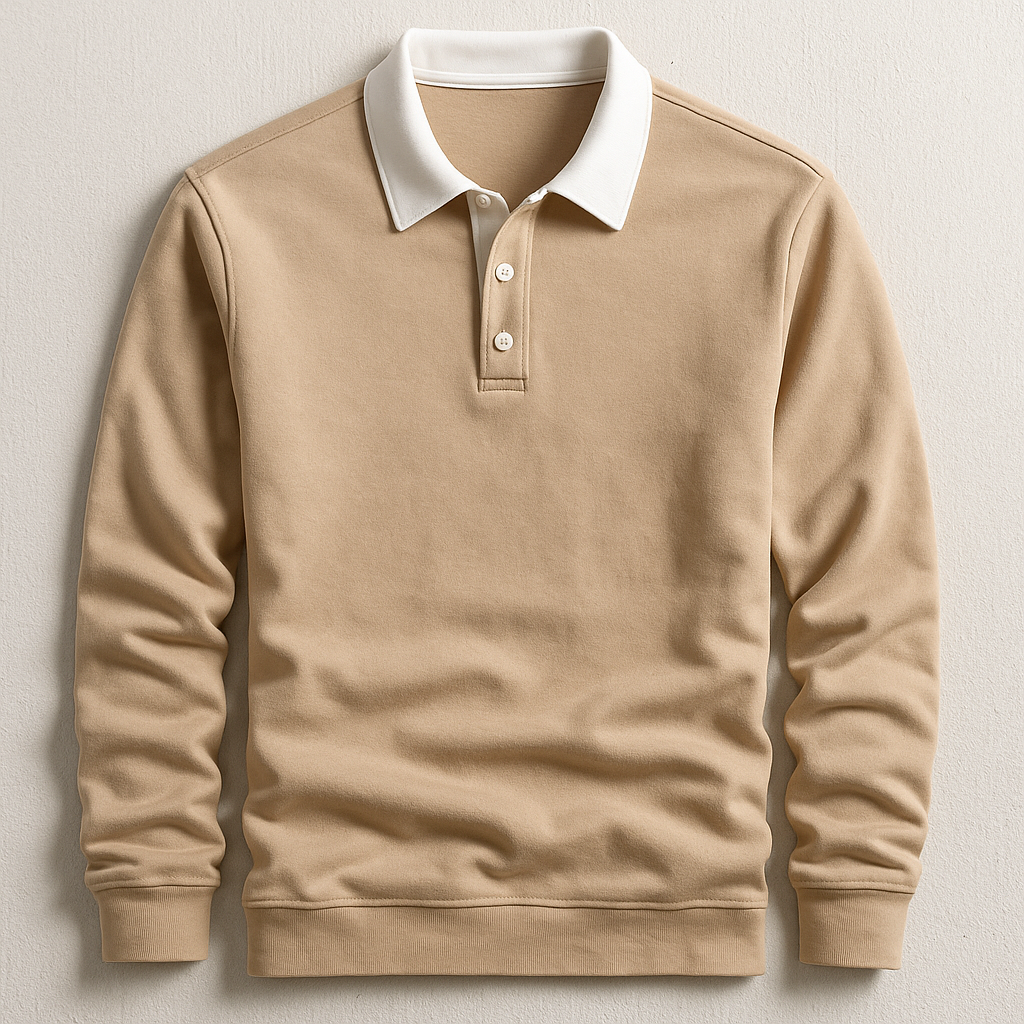 Polo homme manches longues
