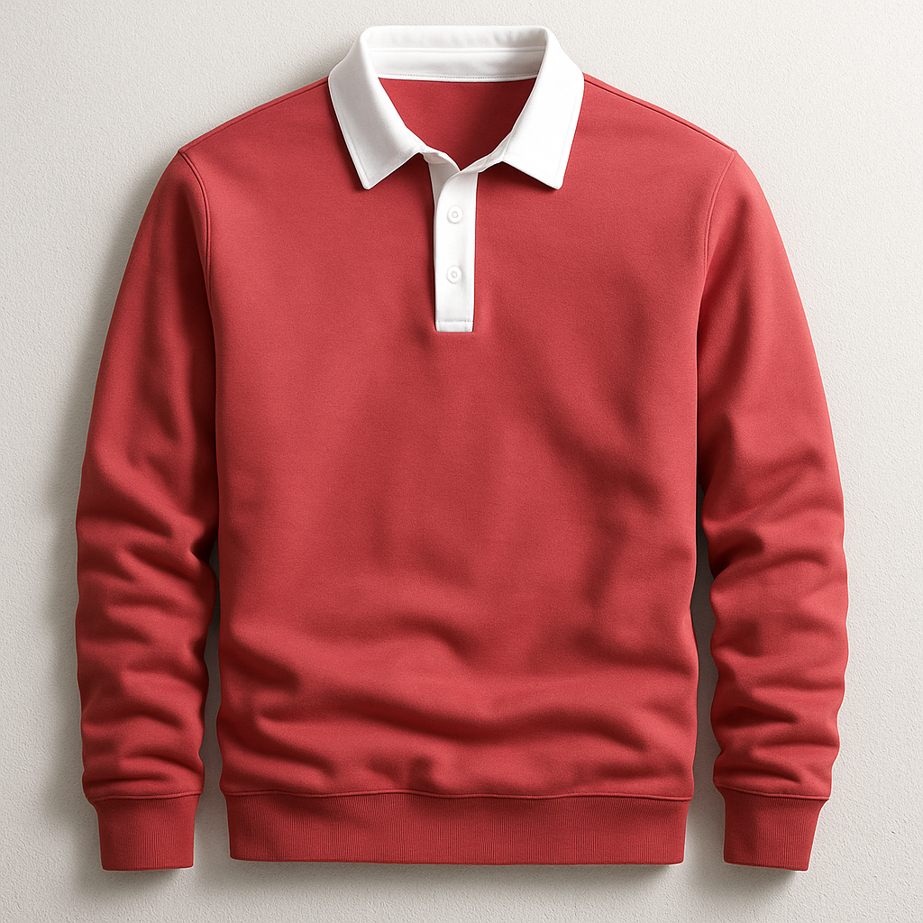 Polo homme manches longues