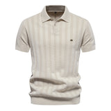 Polo homme rayé boutonné