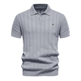 Polo homme rayé boutonné