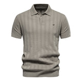 Polo homme rayé boutonné