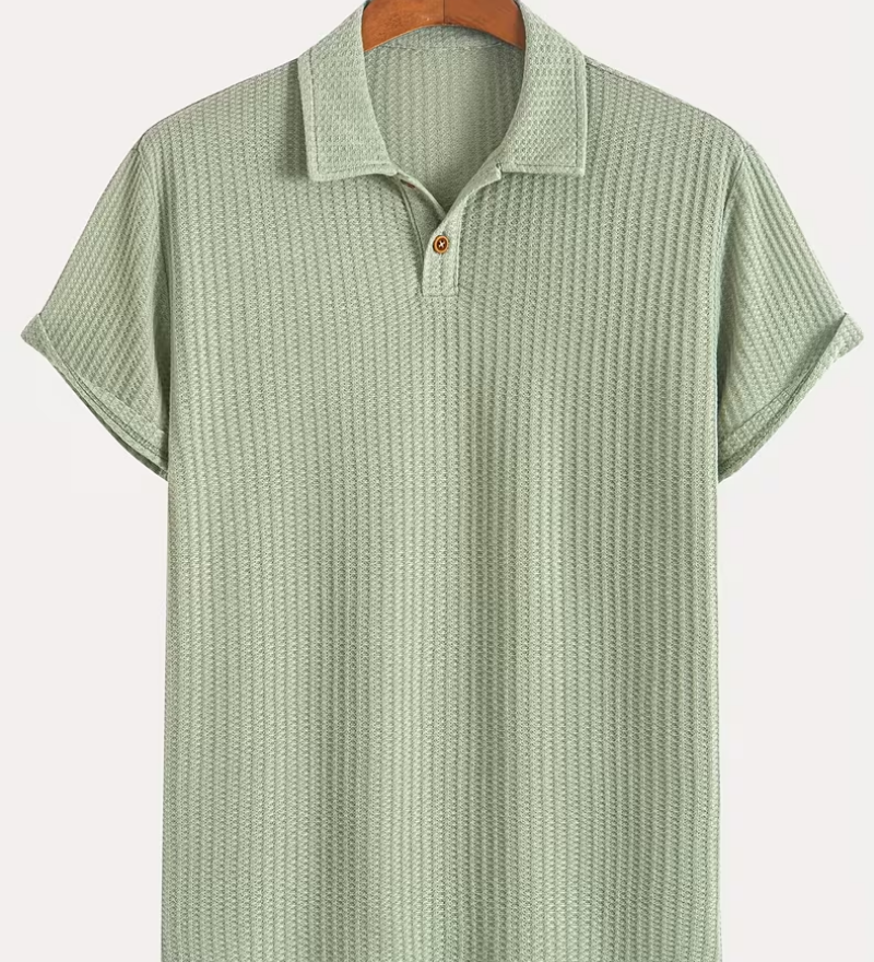 Polo homme texturé