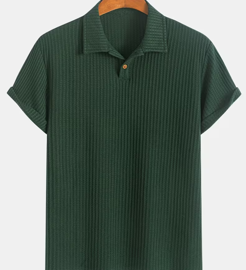 Polo homme texturé