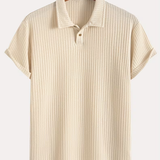 Polo homme texturé