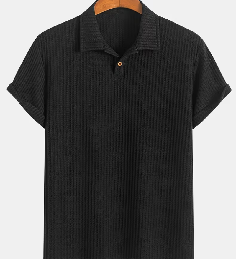Polo homme texturé