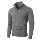 Pull à col montant zippé pour homme