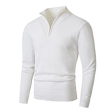 Pull à col montant zippé pour homme