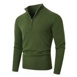 Pull à col montant zippé pour homme