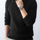 Pull col montant zippé pour homme