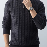 Pull col montant zippé pour homme