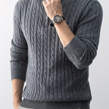 Pull col montant zippé pour homme