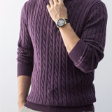 Pull col montant zippé pour homme