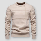 Pull col rond à motifs pour homme