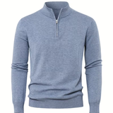 Pull homme à col montant zippé