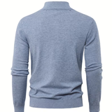 Pull homme à col montant zippé