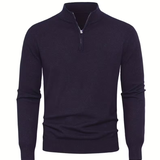 Pull homme à col montant zippé