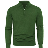 Pull homme à col montant zippé