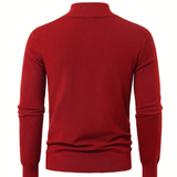 Pull homme à col montant zippé