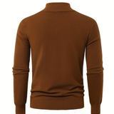 Pull homme à col montant zippé