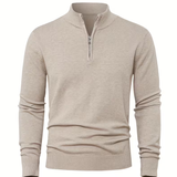 Pull homme à col montant zippé