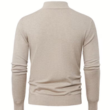 Pull homme à col montant zippé