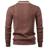 Pull Homme à Col Polo contrasté