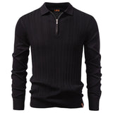 Pull Homme à Col Polo Zippé
