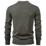 Pull Homme à Col Polo Zippé
