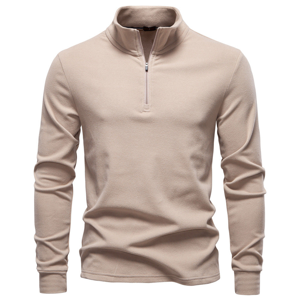 Pull Homme à Col Zippé