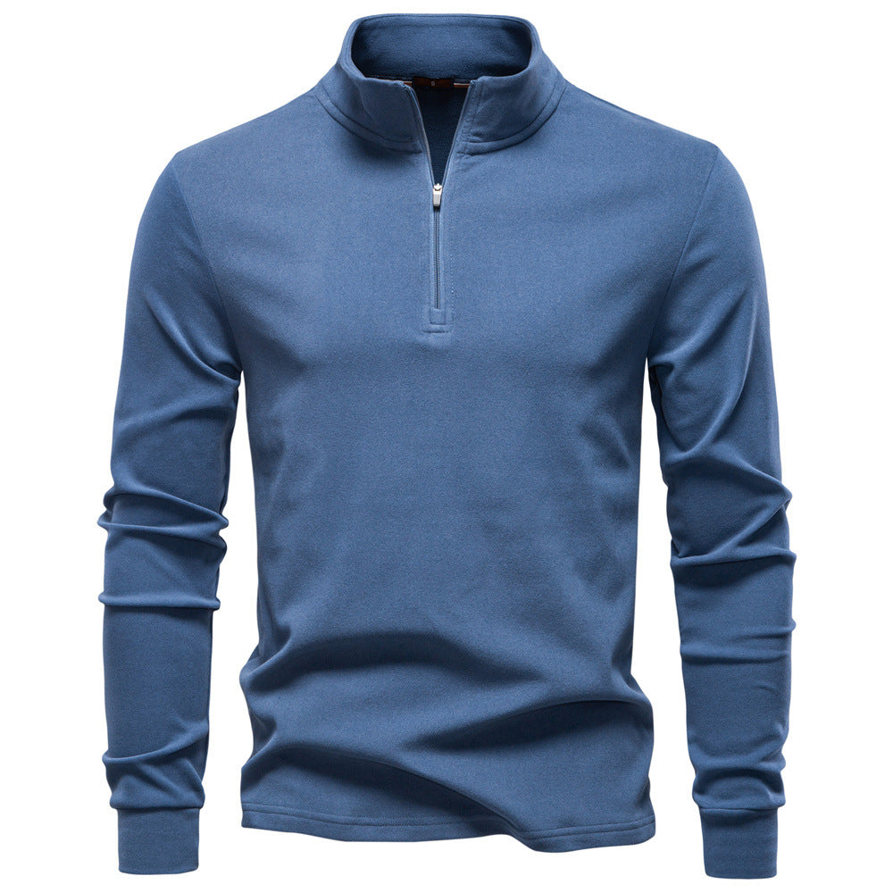 Pull Homme à Col Zippé