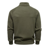 Pull Homme à Fermeture zippée partielle